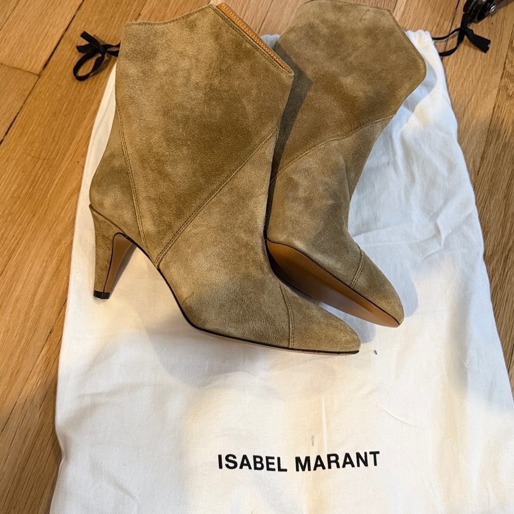Isabel Marant /ISABEL MARANT
7CM SUEDE LEATHER DEMKA ANKLE BOOTS - Picture 3 of 7